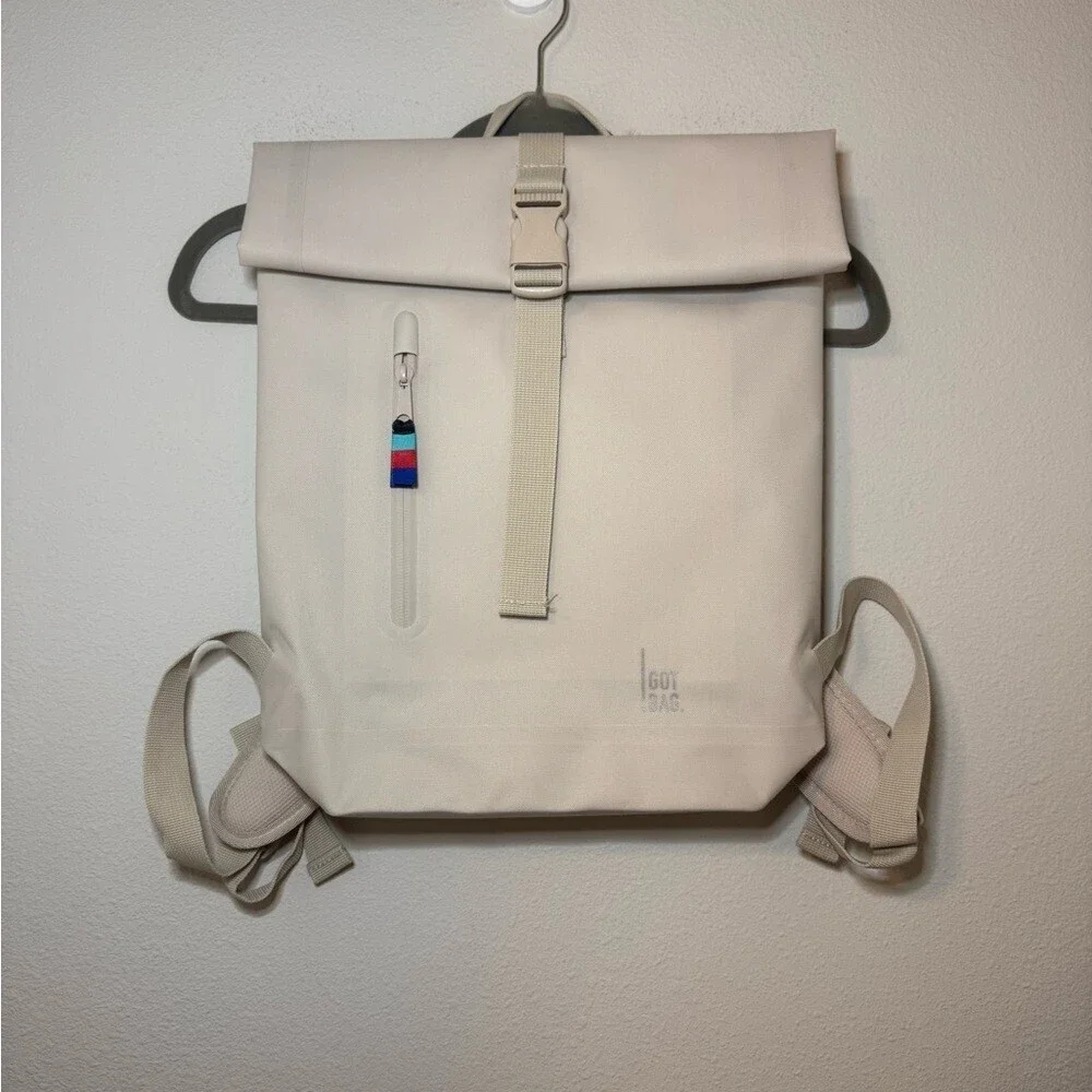 GOT BAG Cream Roll-Top Backpack NWT